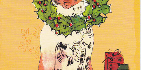 Warhol-Christmas-cat