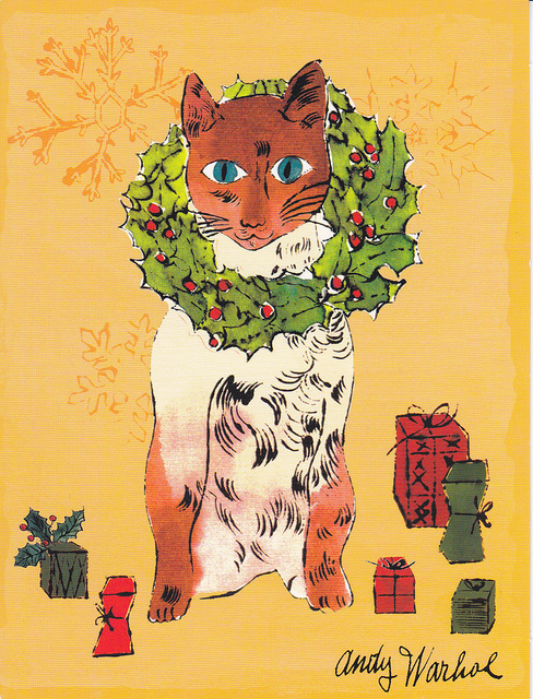 Warhol-Christmas-cat
