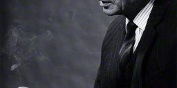 NPG x165931; Sir Alec Issigonis by Godfrey Argent