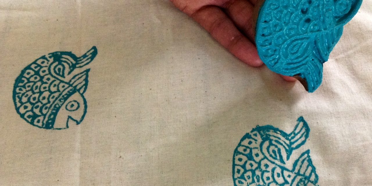 indian hand print fabric