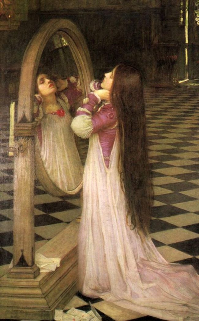 mirror stage–john-william-waterhouse-pre-raphaelite