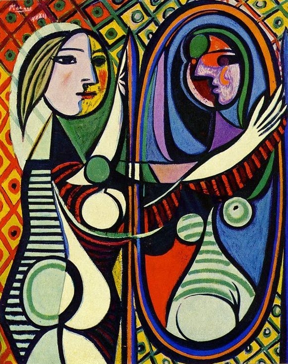 Girl Before a Mirror, 1932, by Picasso